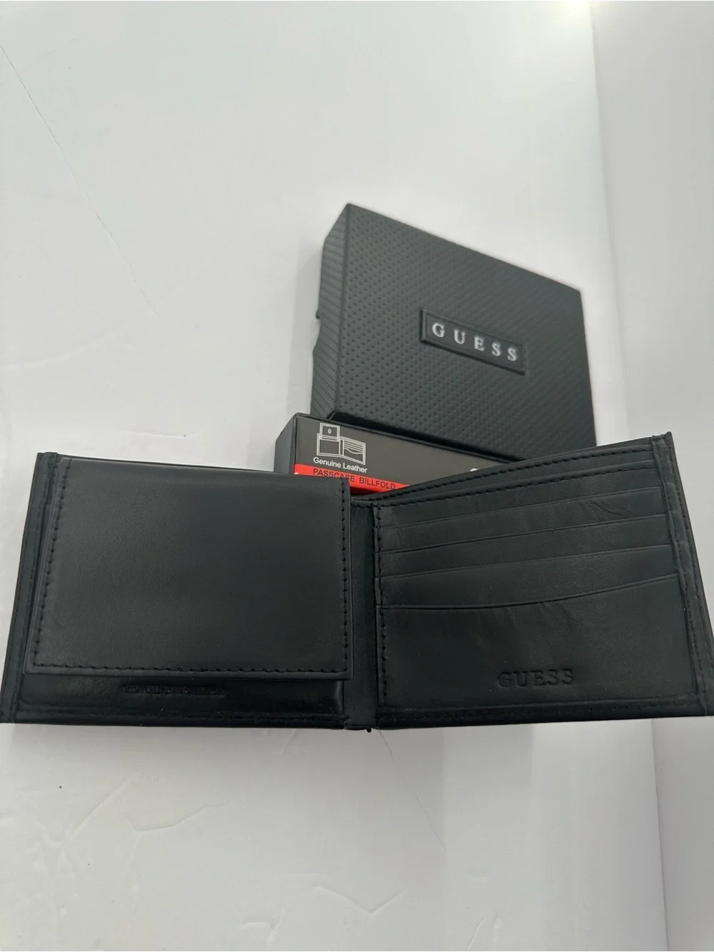 Guess black leather